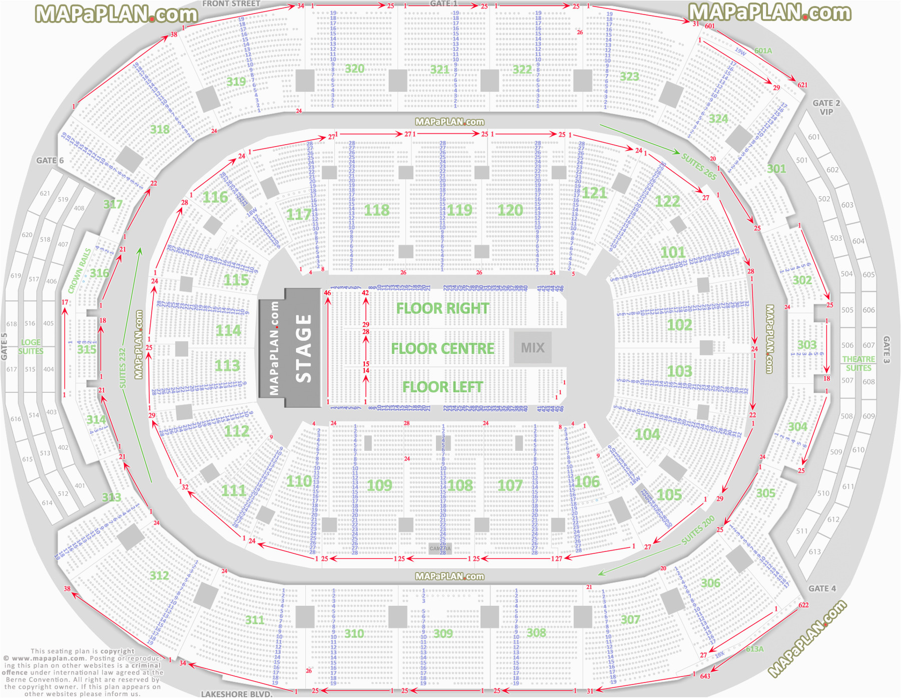 stadium seat numbers online charts collection