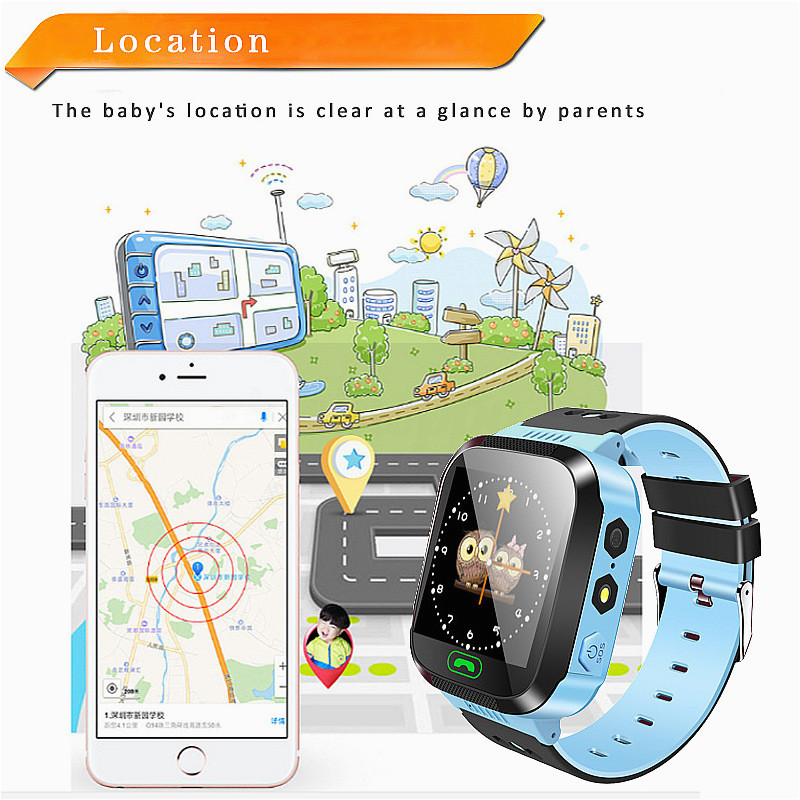 bakeey waterproof tracker sos call children smart watch for android ios