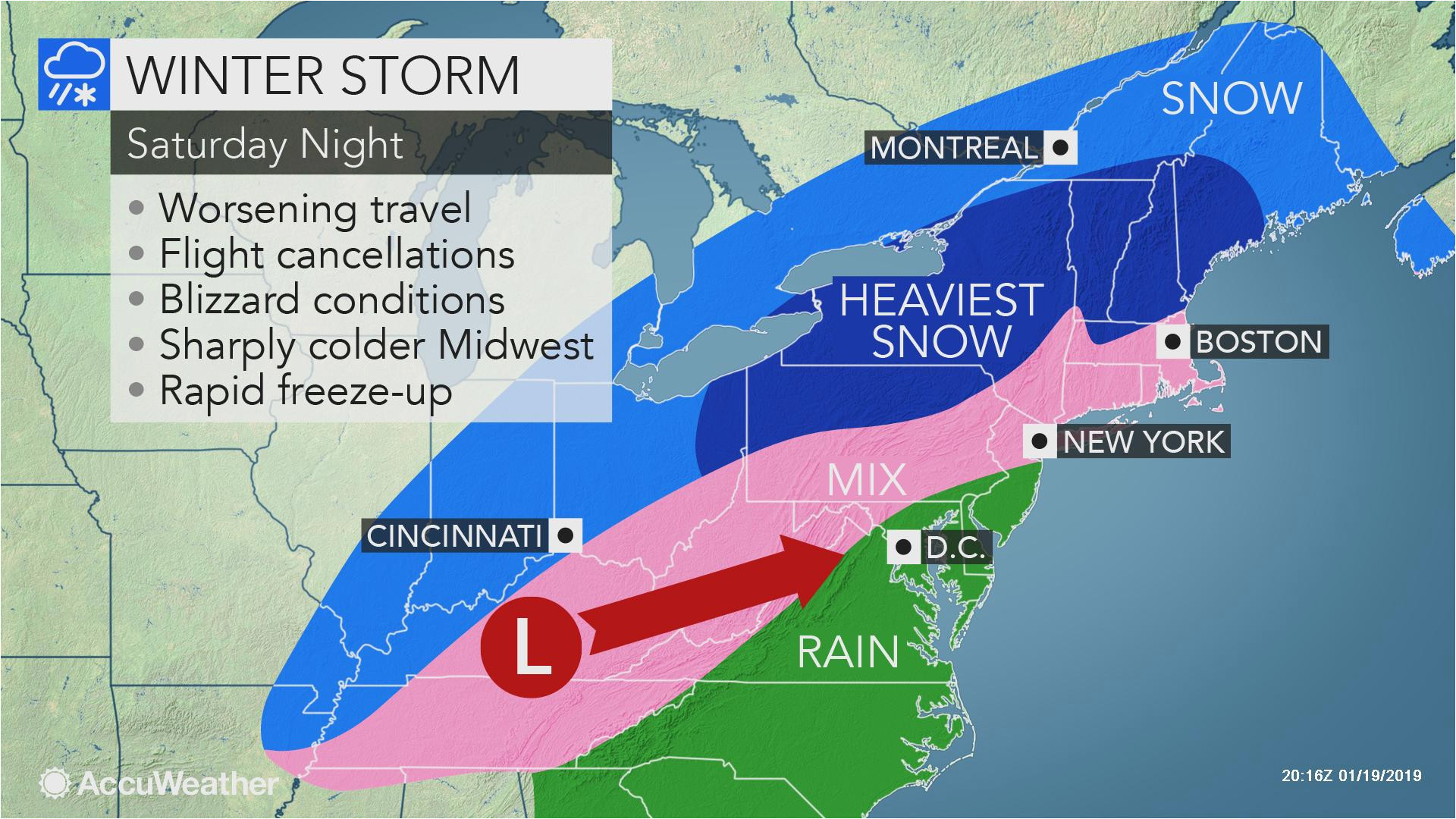 midwestern us wind swept snow treacherous travel to focus