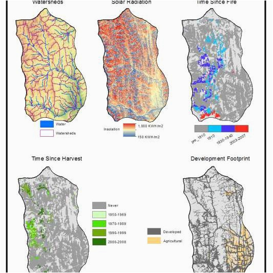 spatial data layers accounting for watersheds solar