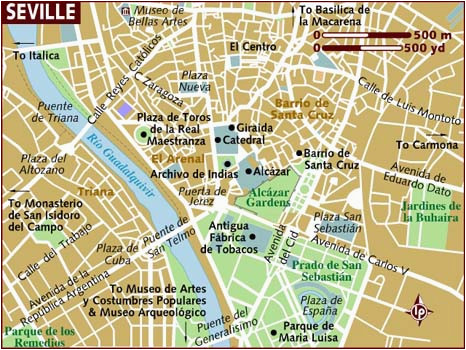 map of seville