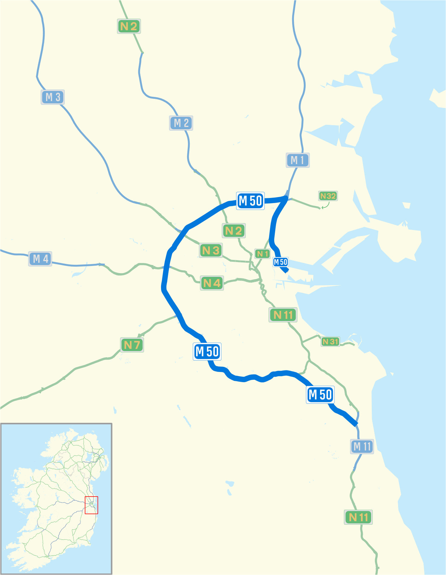 m50 motorway ireland wikipedia