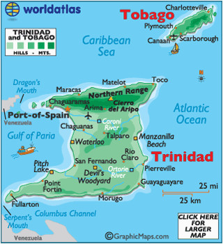 trinidad and tobago steemit blog posts trinidad map