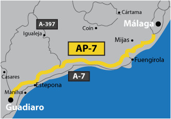 mediterranean motorway malaga a 7 versus ap 7