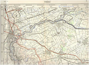 1956 original military topographic map vrsac jasa tomic banat serbia