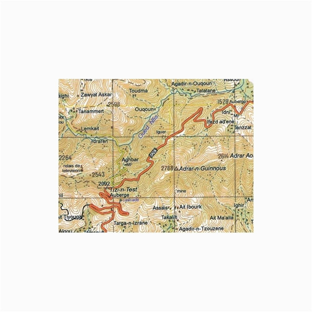 morocco toubkal massif topographic map ewp