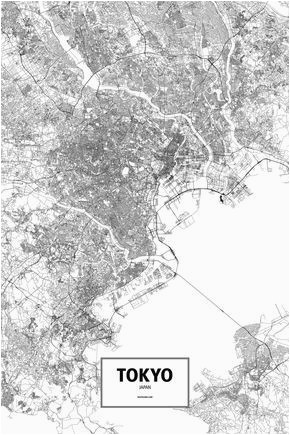 tokyo topography map print cities places to go topography map