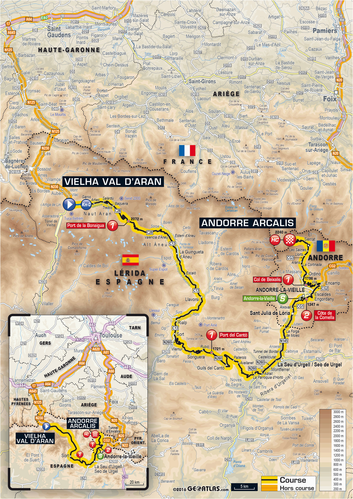 tour de france 2016 die strecke