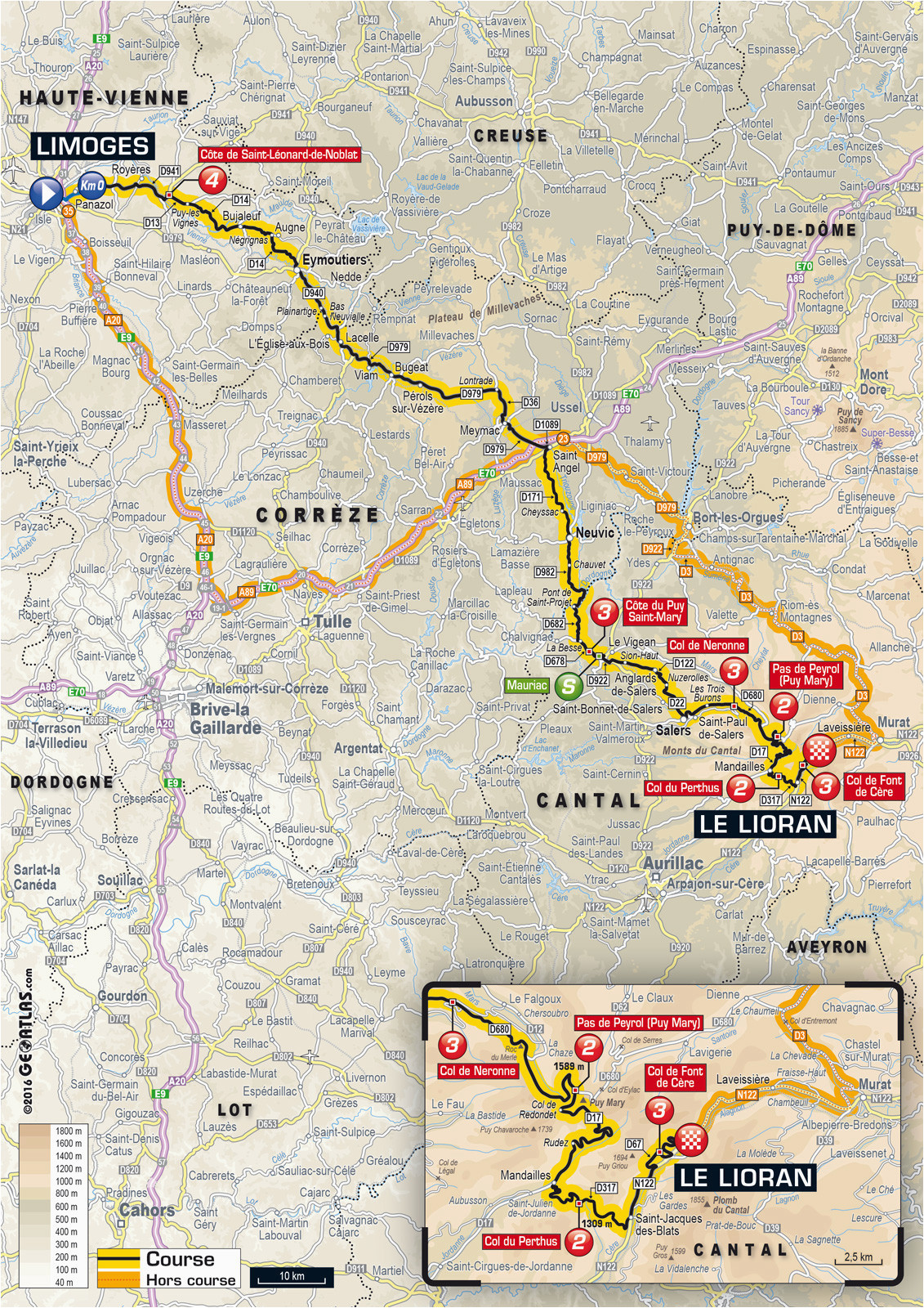 tour de france 2016 die strecke