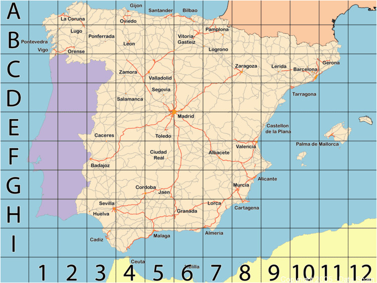 large map of spain s cities and regions