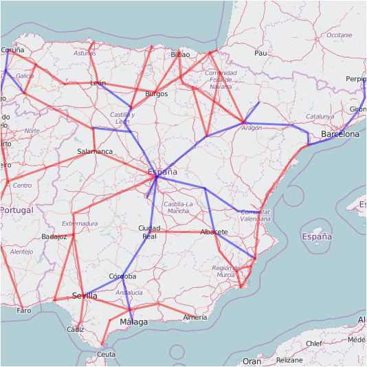 rail map of spain and portugal