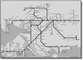 great western train rail maps