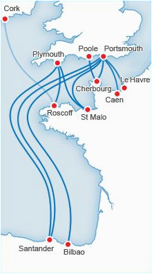 Uk to France Ferry Routes Map 12 Best Brittany Ferries Images In 2013 ...