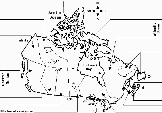 Unlabeled Map Of Canada  secretmuseum