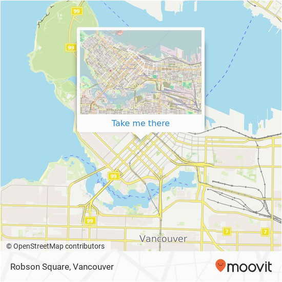 how to get to robson square in vancouver by bus or metro