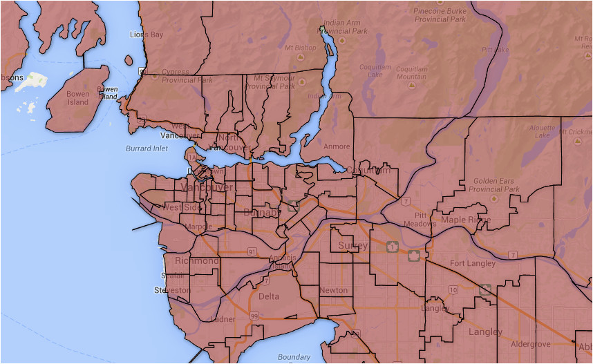 Vancouver Canada Zip Code Map Secretmuseum