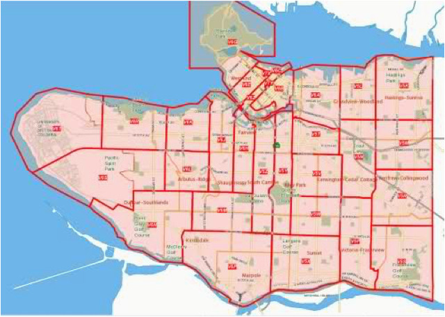 Vancouver Canada Zip Code Map Secretmuseum