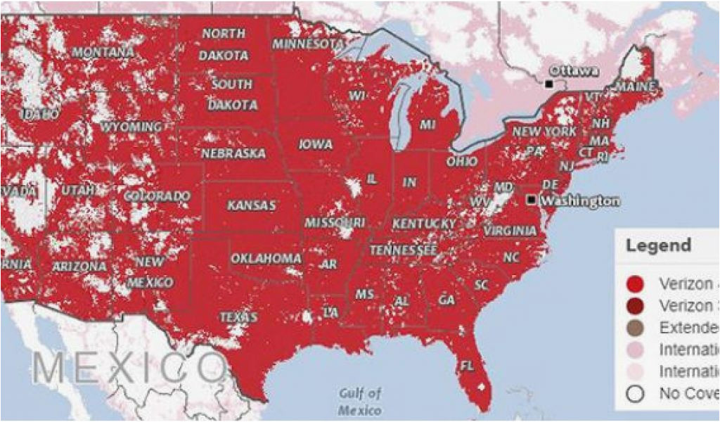 Verizon Coverage Map In Canada Secretmuseum