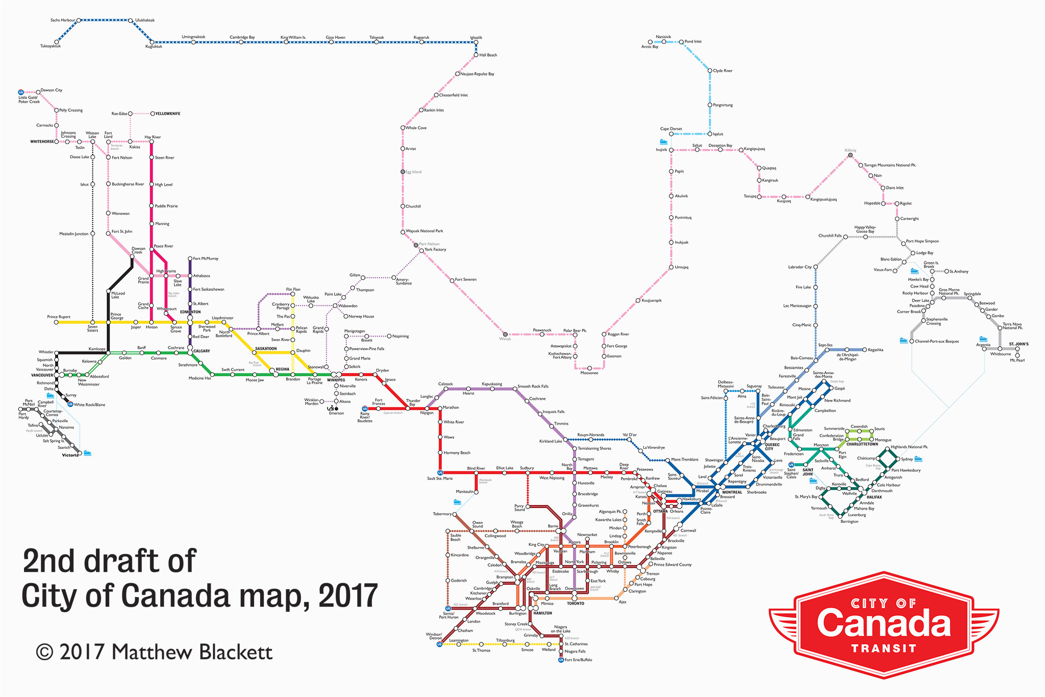 a closer look at the city of canada transit map spacing national