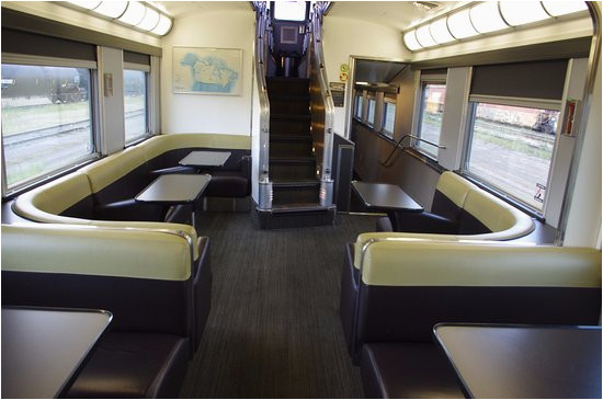 the canadian observation car lower level picture of via