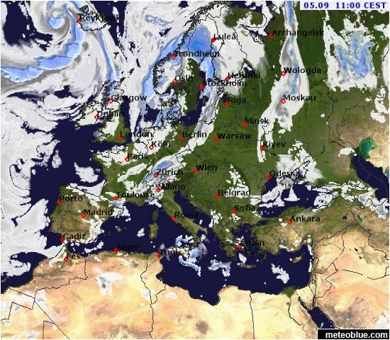 weather maps europe meteoblue