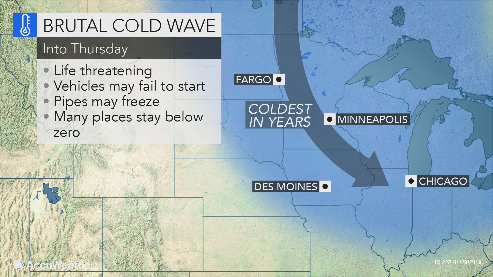 as polar vortex tightens its grip on midwestern us