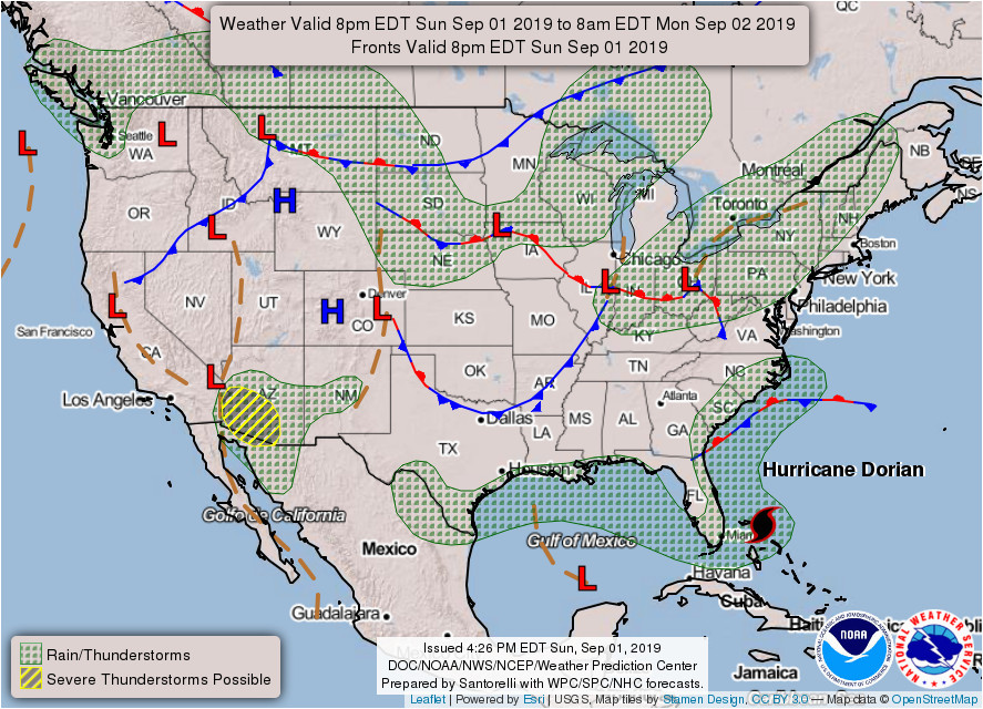 weather prediction center wpc home page