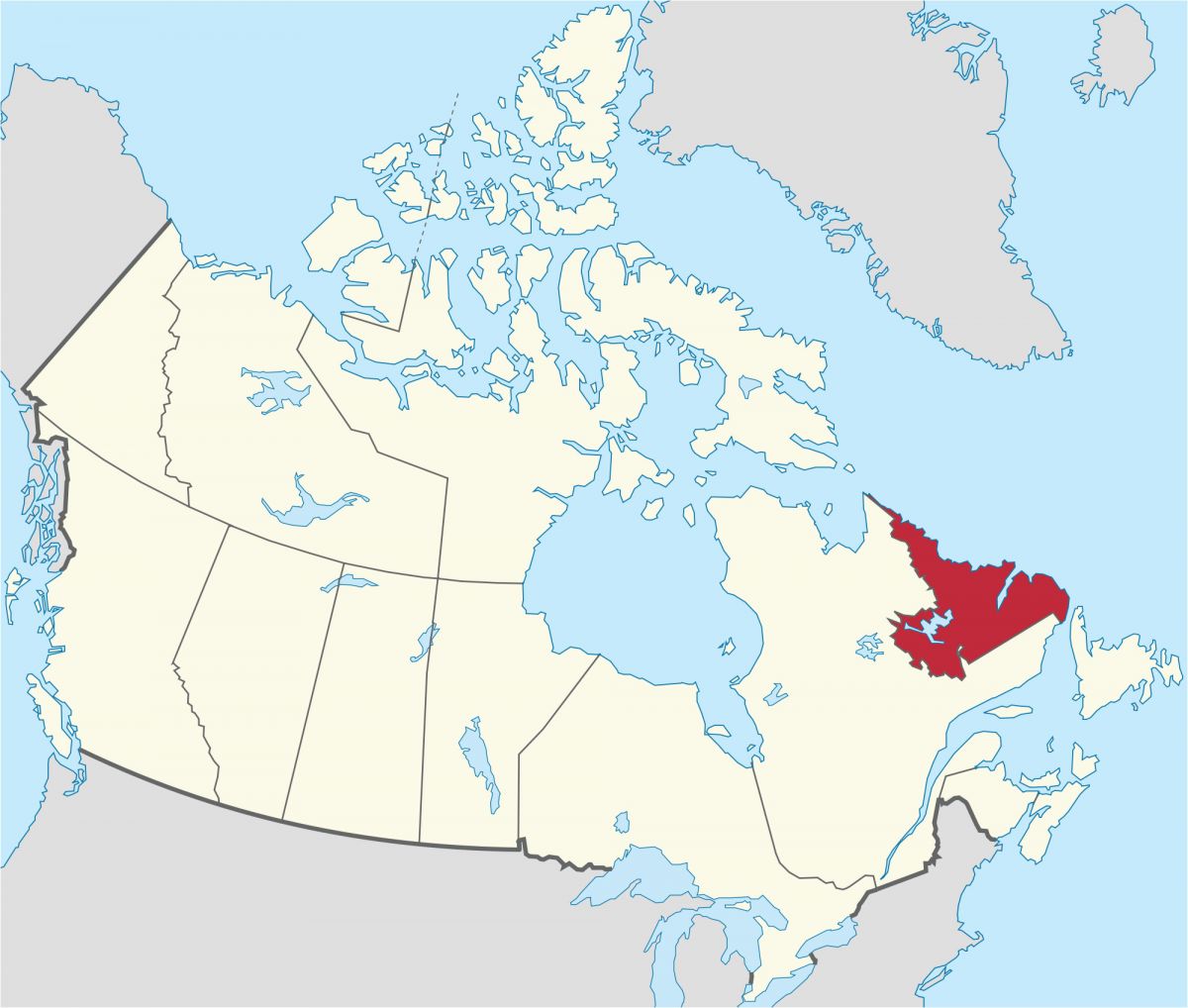 Where is James Bay On A Map Of Canada Labrador Wikipedia | secretmuseum