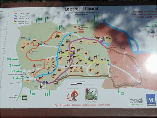 le plan picture of parc zoologique henri de lunaret