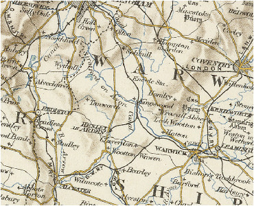 history of lapworth in warwick and warwickshire map and description