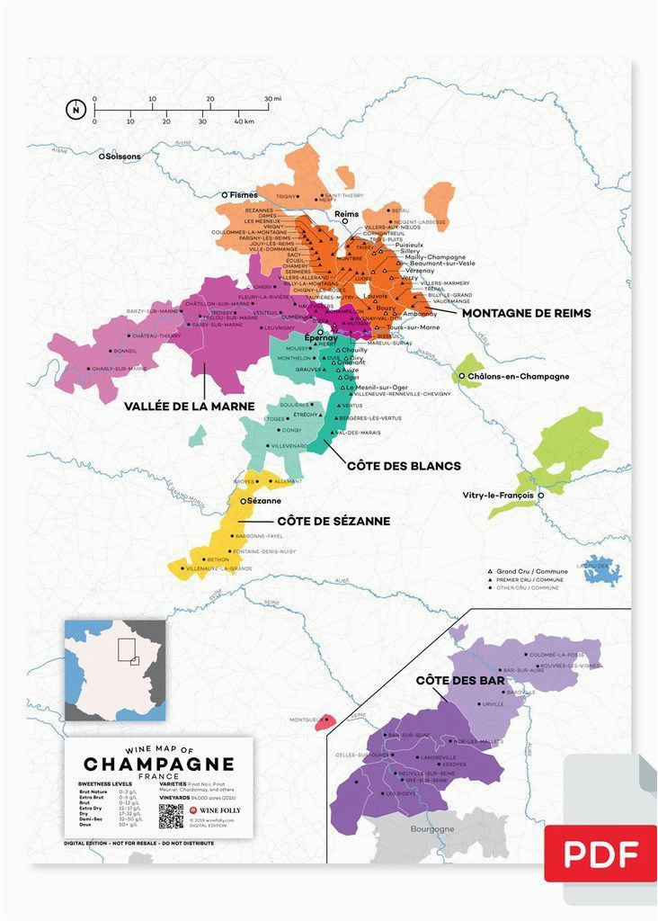 france champagne wine map in 2019 from our official store