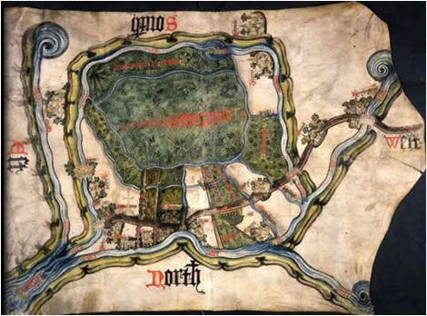 map of inclesmore in yorkshire circa 1450 mpc 1 56 maps