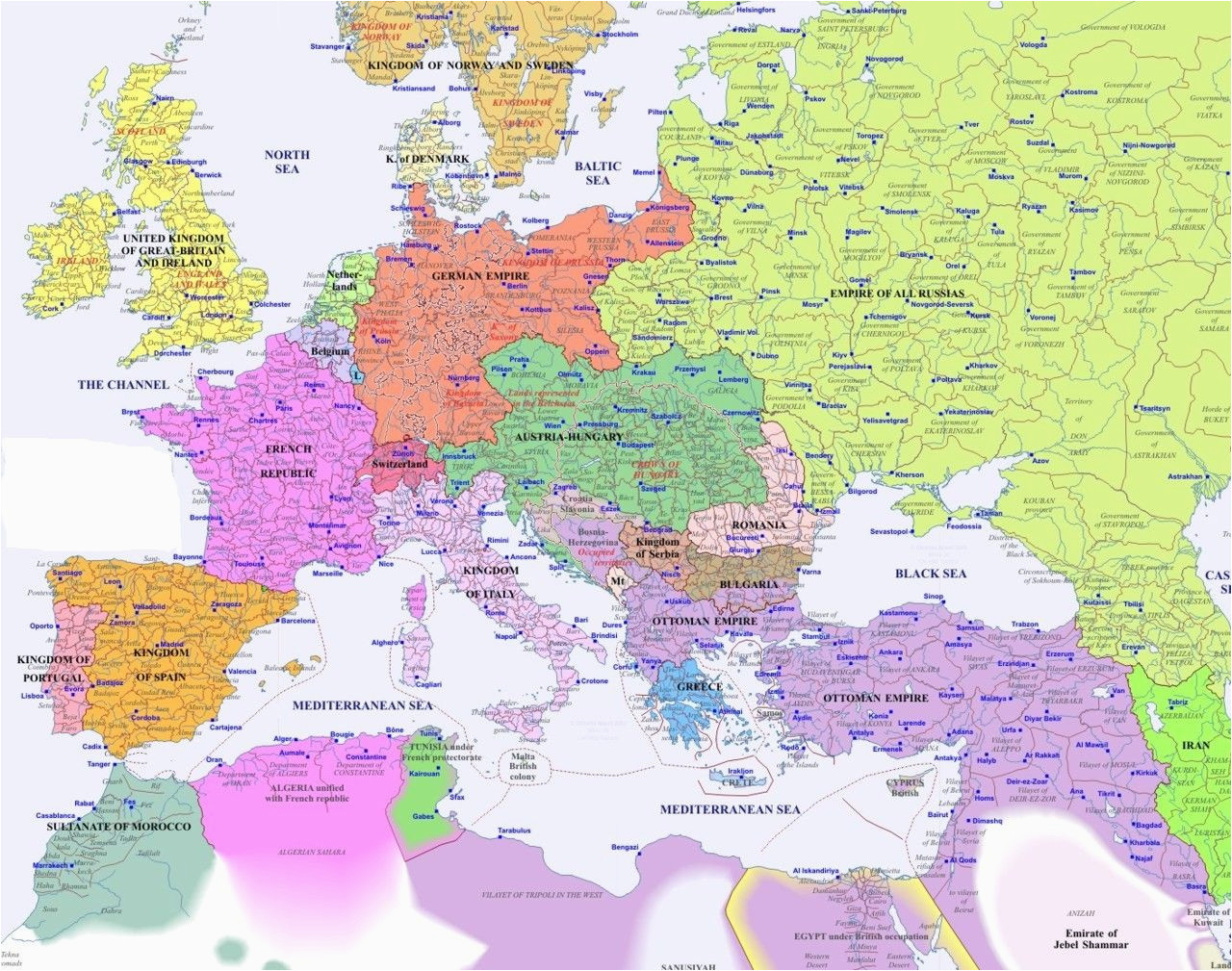 historical map of europe in 1900 genealogy map