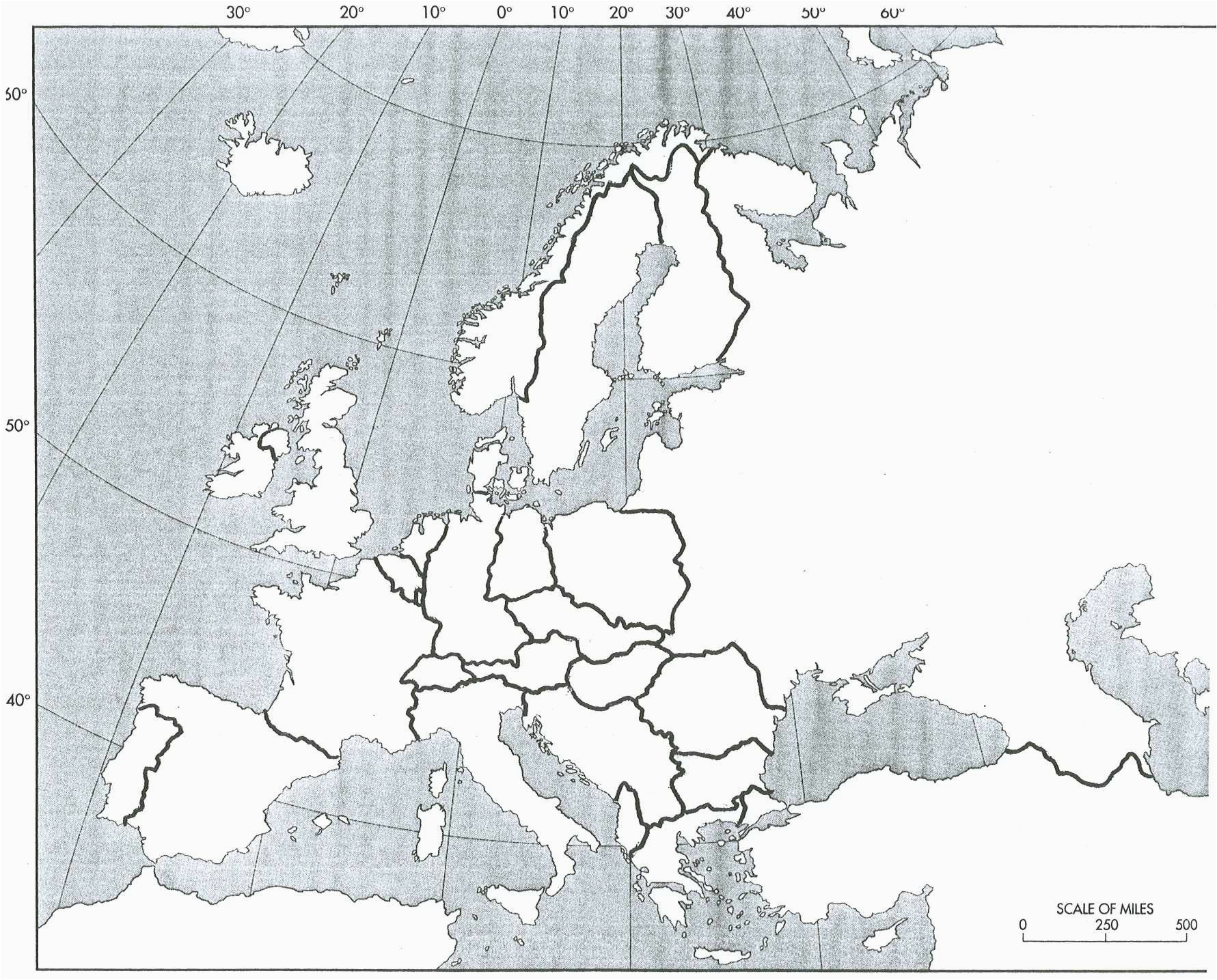 Blank Map Of Europe During Ww2 Wwii Map Of Europe Worksheet | secretmuseum