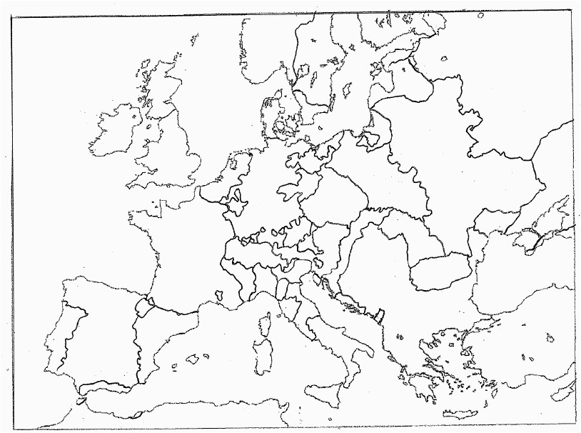 Europe Map Blank Worksheet - Gambaran