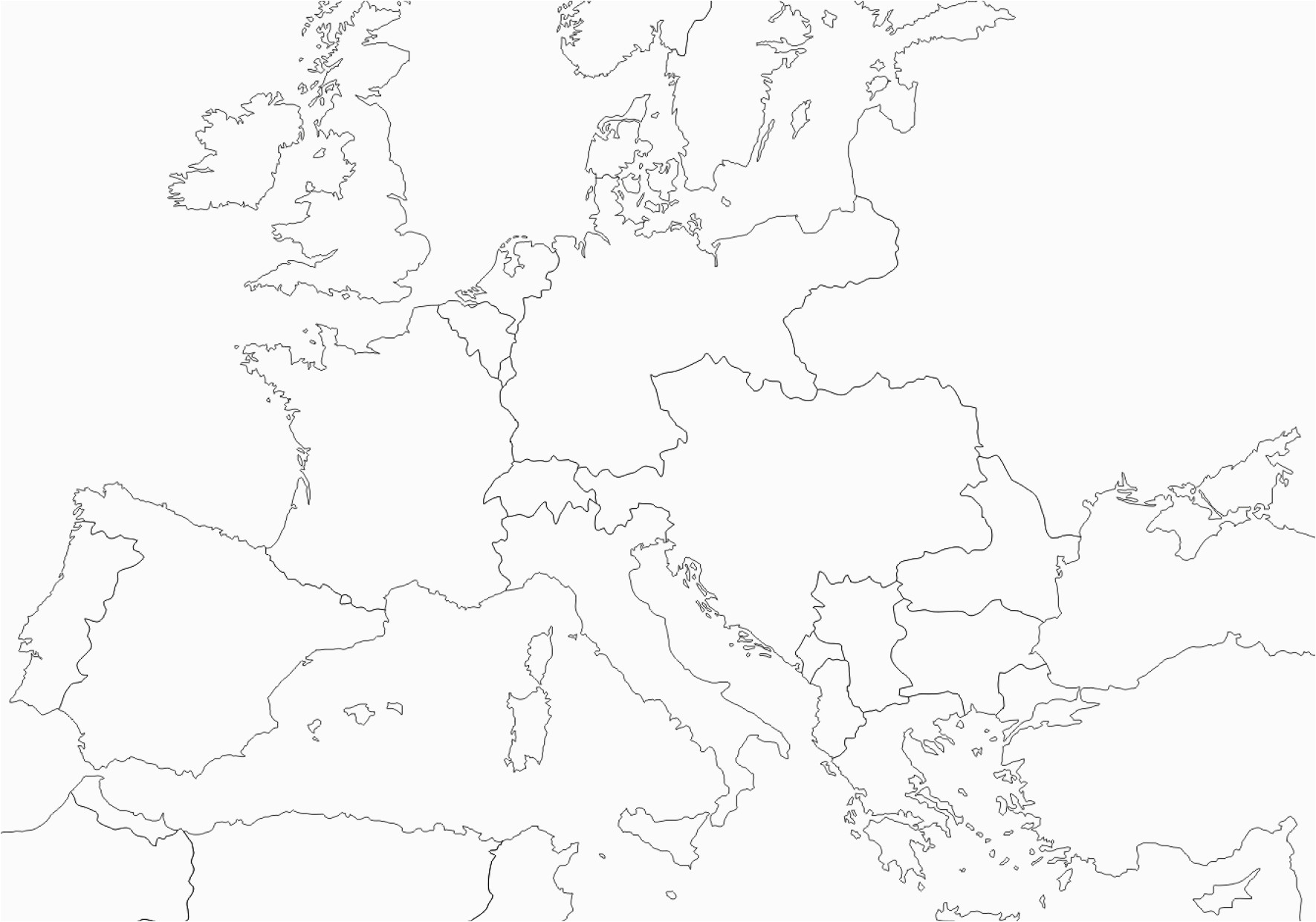53 categorical world map outline europe