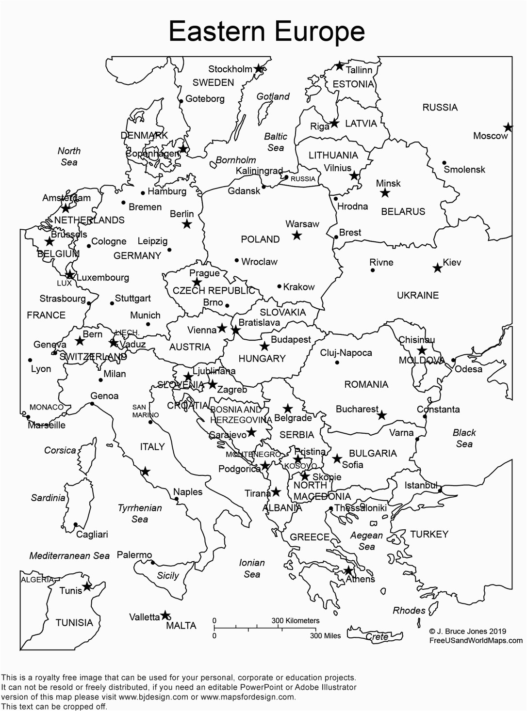 62 unfolded simple europe map black and white