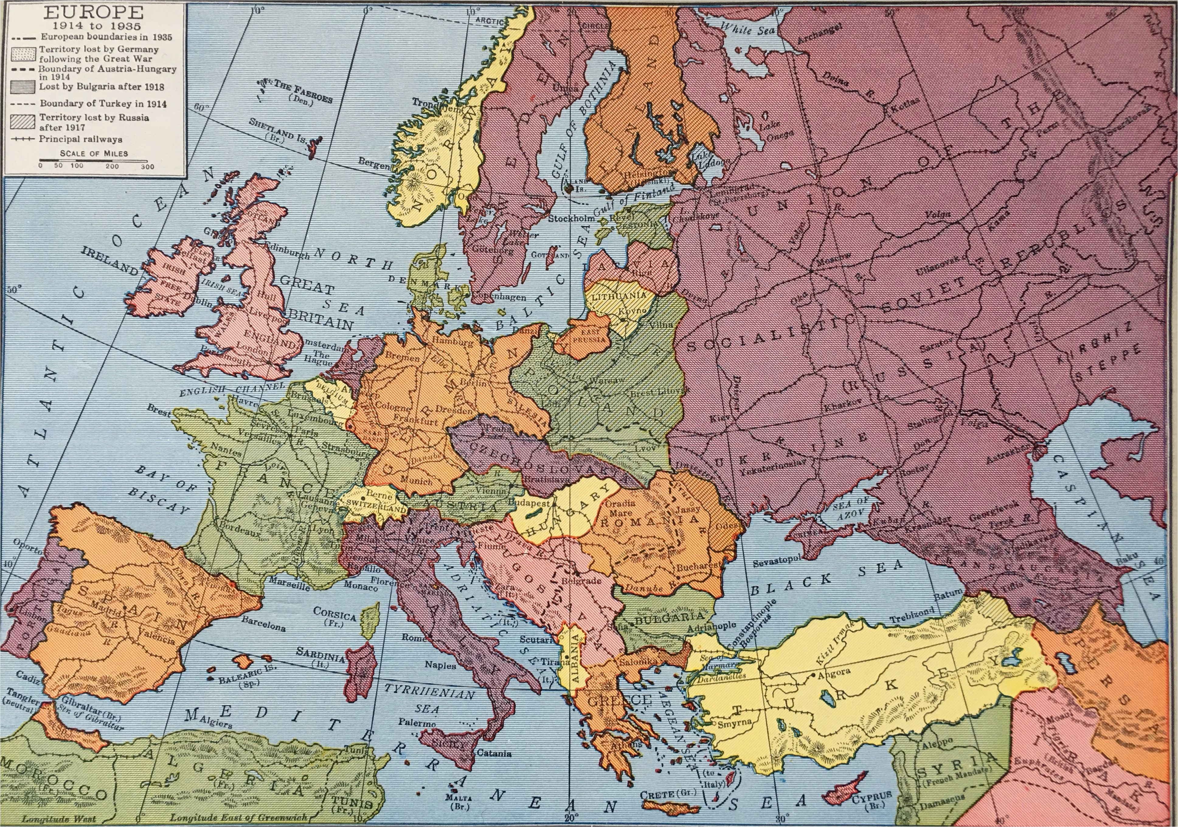 europe from 1914 to 1935 rand mcnally company 1946