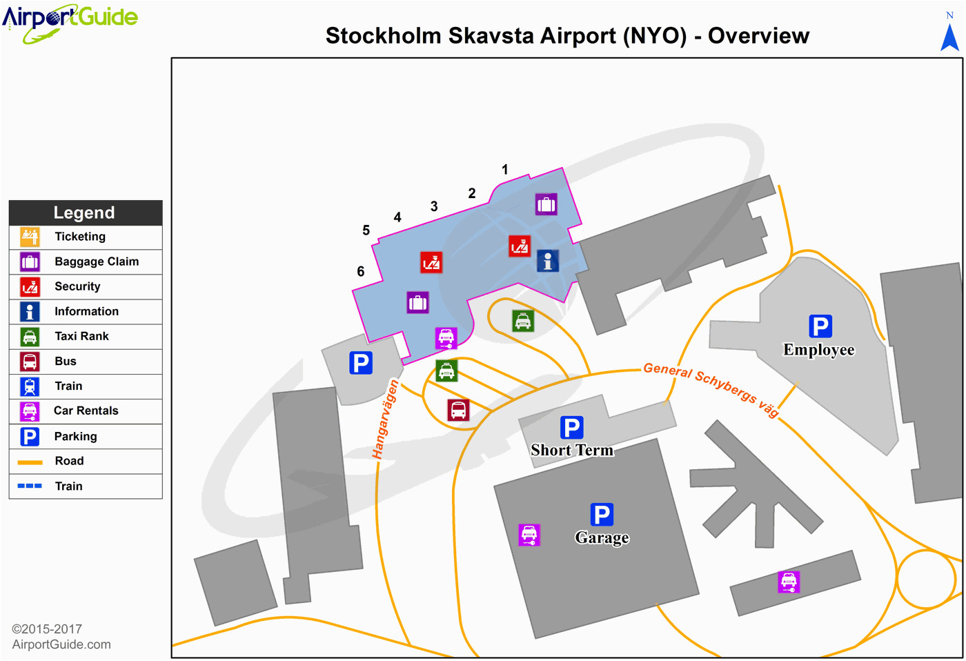 skavsta airport map international map