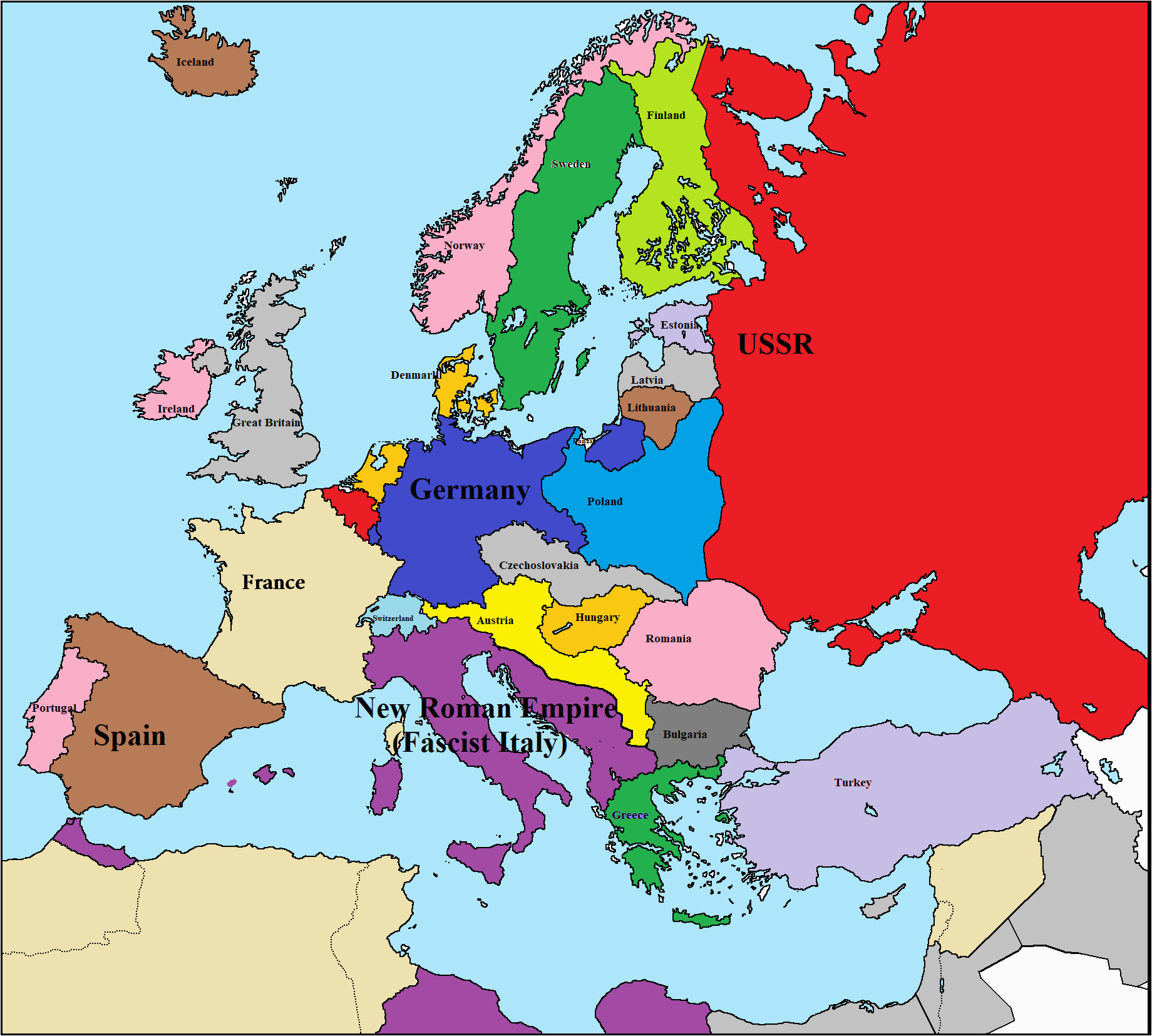 Europe Map before World War 1 | secretmuseum
