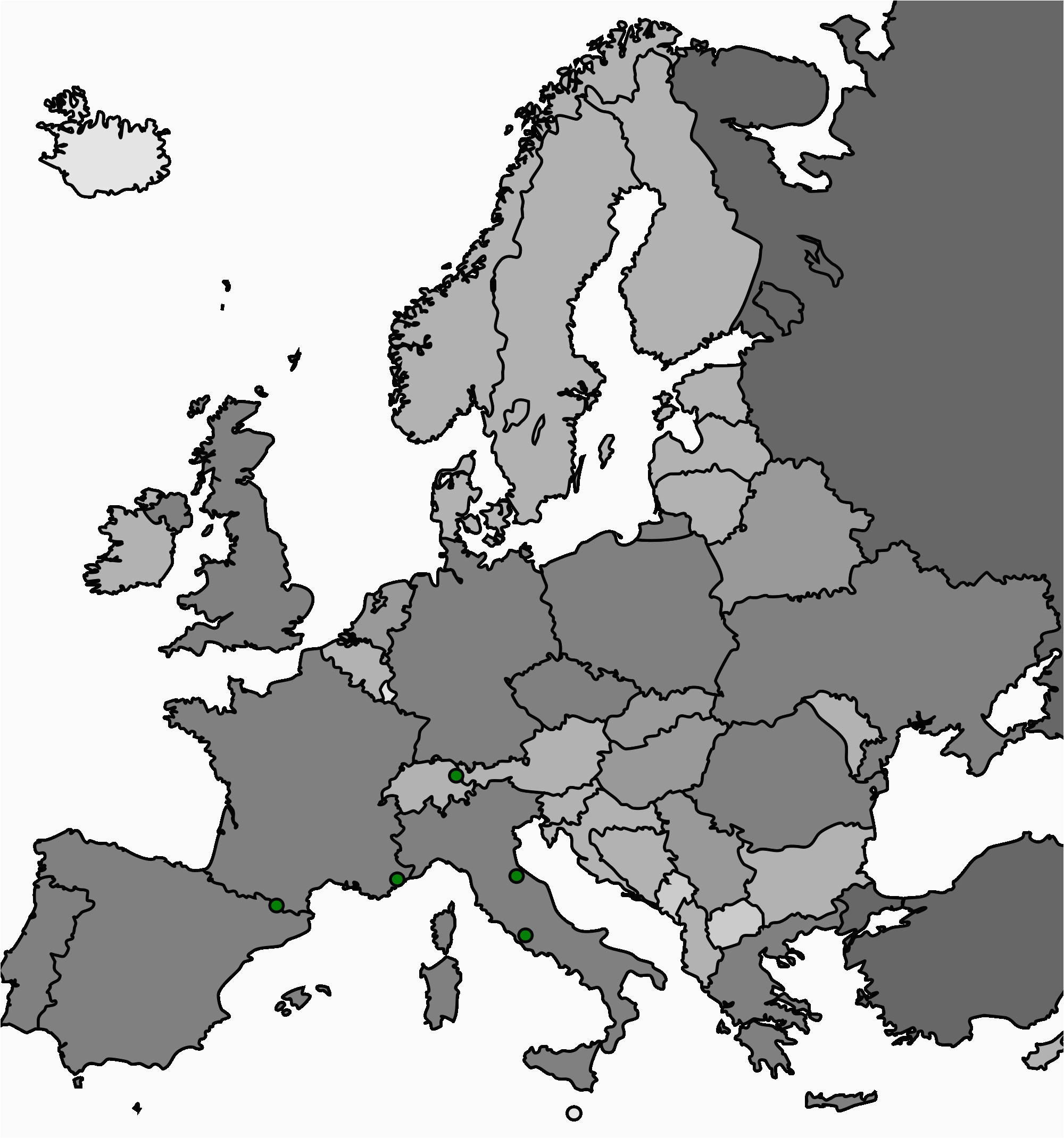 53 strict map europe no names