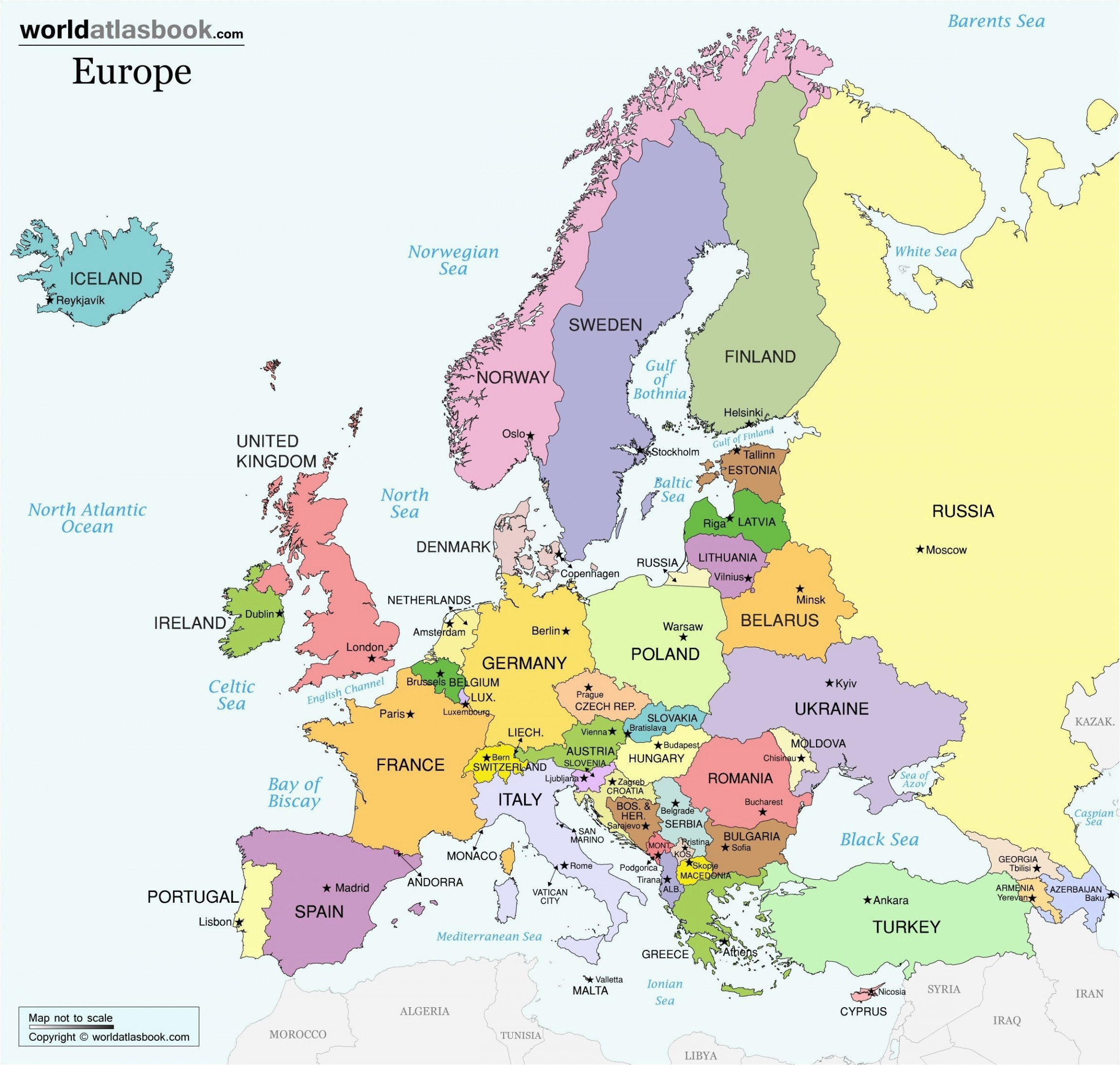 unlabeled map of europe climatejourney org