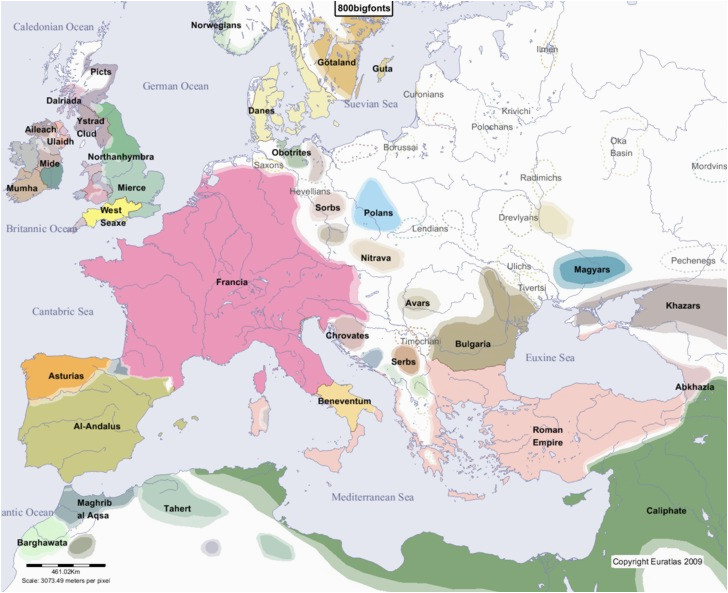 euratlas periodis web map of europe in year 800