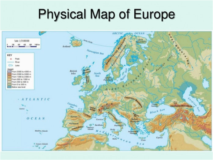 physical europe map climatejourney org