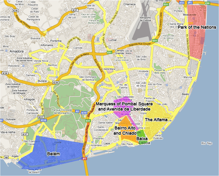 lisbon neighborhoods districts interesting areas in