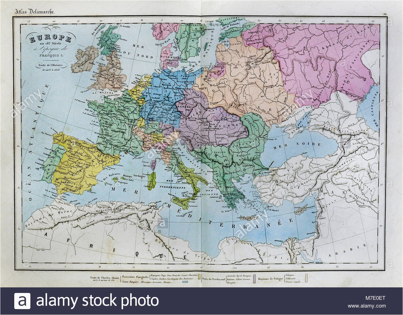 historical map europe stock photos historical map europe