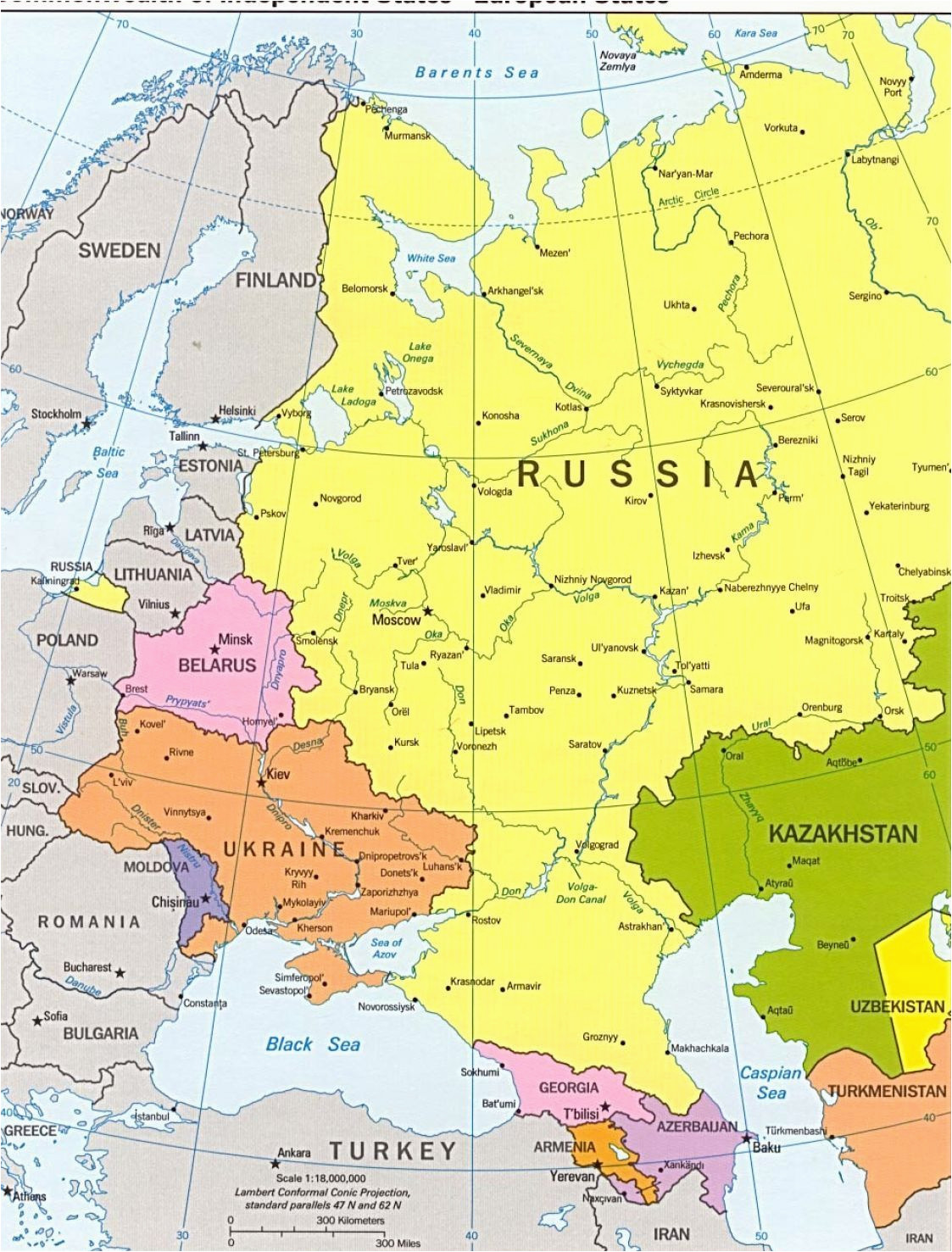 Map Of Eastern Europe and Russia | secretmuseum