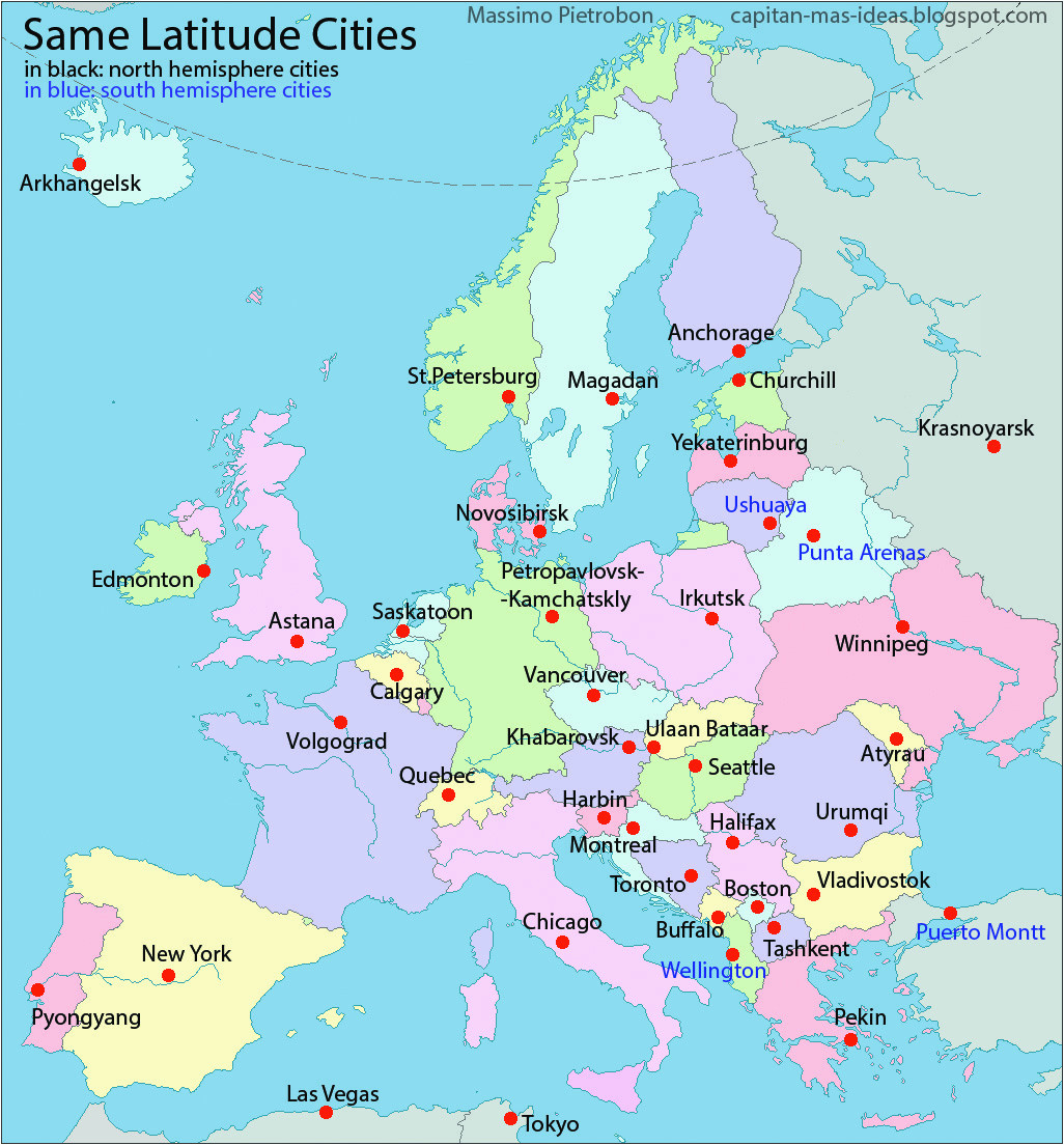 tourist map of eastern europe