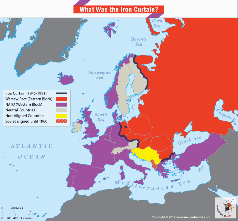 Map Of Europe 1945 Iron Curtain | secretmuseum