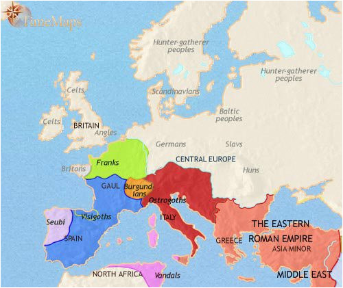 map of europe at 200ad timemaps